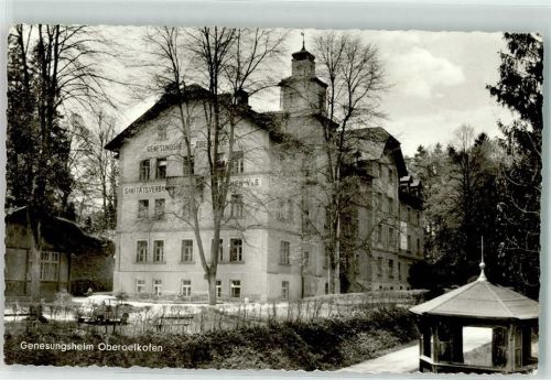 85567 W8018 Oberelkofen b München Gebrauchsspuren Genesungsheim Pavillion