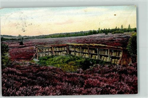 Heidebergen 1913 Lüneburger Heide Bienenstand