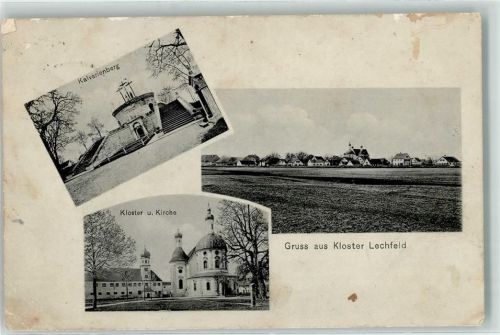 Klosterlechfeld 1909 Kalvarienberg Kloster Kirche