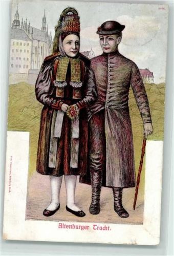 Altenburg 1908 Trachtenpaar
