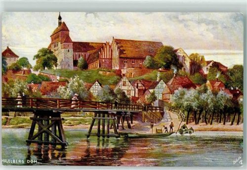 39539 O3530 Havelberg Künstlerkarte Dom Tucks Postkarte Oilette Serie Havelberg No.772
