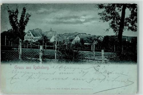91080 W8525 Rathsberg 1897 Mondschein