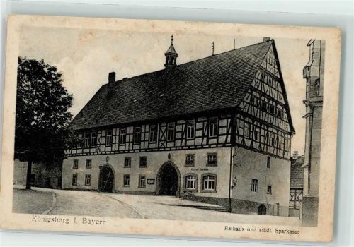 97486 W8729 Königsberg i Bay - Rathaus und städt. Sparkasse
