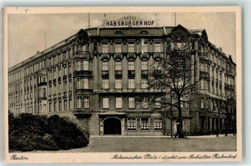 10115 W1000 Kreuzberg - Hotel Habsburger Hof Askanischer Platz direkt am Anhalter Bahnhof