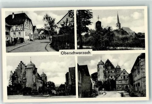 Oberschwarzach Schloß Oberschwarzach Mariensäule Pfarrkirche Peter und Paul