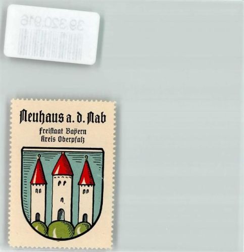 92670 W8486 Neuhaus Vignette Wappen Kaffee Hag ca. 1920-1940 Türme