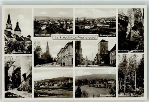 Wunsiedel WK II Admiral Scheer-Straße Adolf-Hitler-Straße Alexandersbad Verlag Ottmar Zieher-München
