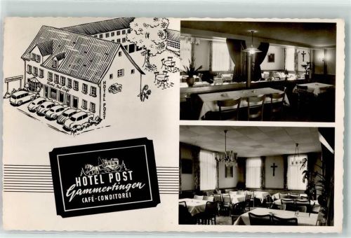 Gammertingen Hotel Post Cafe Konditorei Autos Kreut Gastraum Postkutsche