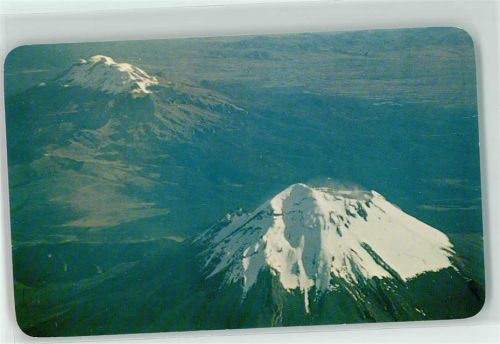 Mexiko City Fliegeraufnahme Volcanes Popocatepetl e Ixtaccihuatl Volcanoes