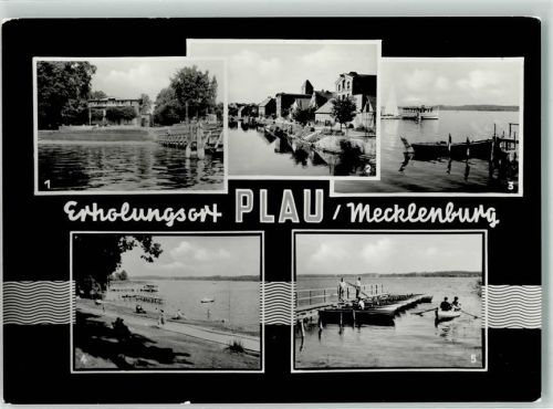 Plau Plauer See Ausflugsschiff Ruderboote