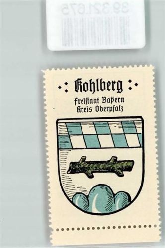 Kohlberg Vignette Wappen Freistaat Bayern Kreis Oberpfalz