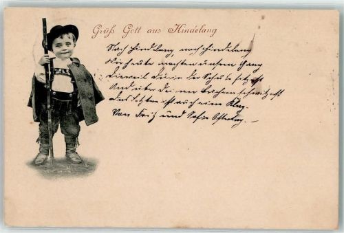 Hindelang 1897 Kind in Tracht