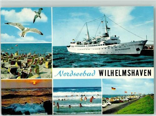 Wilhelmshaven MS Wilhelmshaven Badestrand Geniusbank VW Käfer