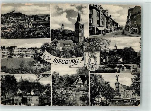 Siegburg Schwanenteich Siegessäule St. Servatius