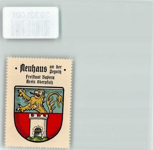 Neuhaus Wappen Kaffee Hag ca. 1920-1940 Löwe Zinnenturm
