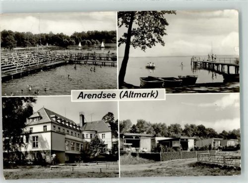 39619 O3552 Arendsee Altmark - Arendsee Bootsteg Strandbad Bungalows
