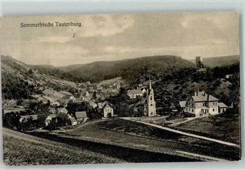 Tautenburg 1911 Burgruinenturm