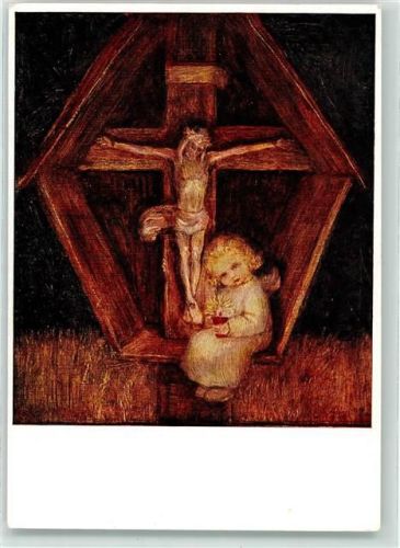 Nr. 495 Liebe hält treue Wacht - Religion Jesus am Kreuz , kl. Engel