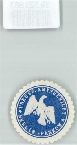 Pankow Amtsgericht Königreich Preußen Adler Blau Weiß