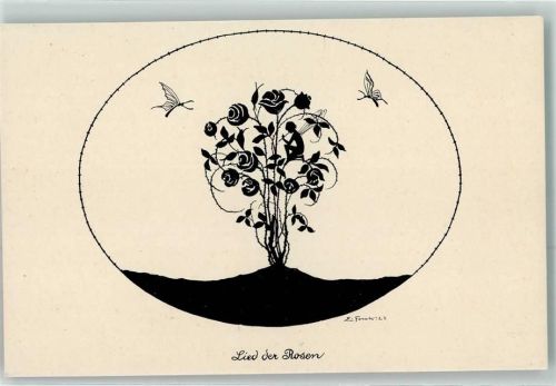 Lied der Rosen Reihe XXVII aus Gnomen und Elfenreich Forck, E. Künstlerkarte