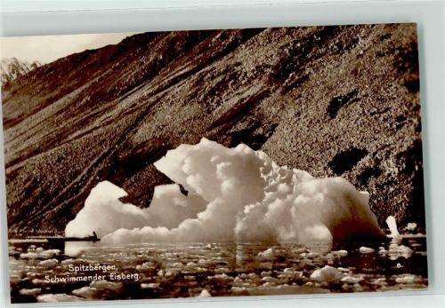 Svalbard Spitzbergen - Trinks Bildkarte Reihe 476 Bild 8 Schwimmender Eisberg