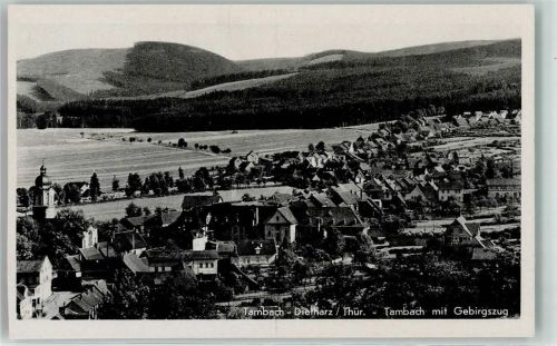 Tambach-Dietharz Tambach mit Gebirgszug
