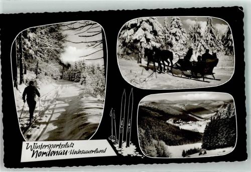 Nordenau Winter Pferdeschlitten Langläufer