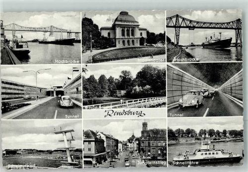 Rendsburg Hochbrücke Tunnel Schwimmbad Stadttheater Weiße Brücke Jungfernstieg Schnellfähre