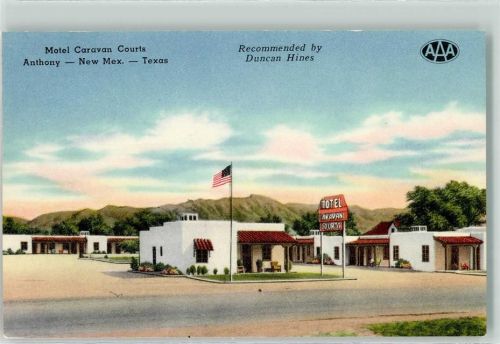 Motel Caravan Courts Anthony New Mexiko Fahne
