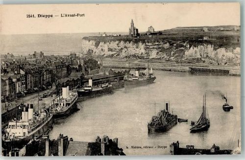 76200 Dieppe - l`Avant Port Hafen Dampfer