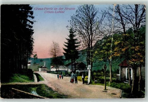Urbeis 1915 Grenze an der Straße nach Labine