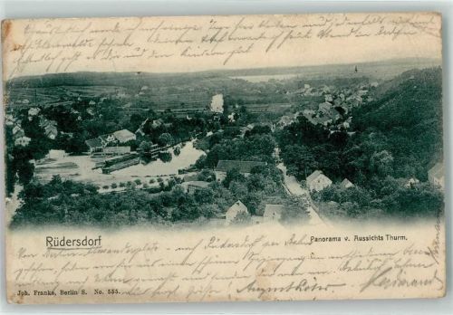 Rüdersdorf 1904 Blick vom Aussichtsturm