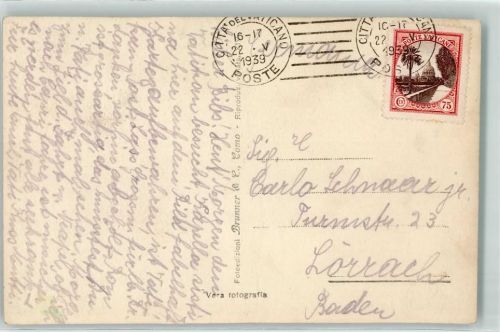 Vatikanstadt Einzelfrankatur