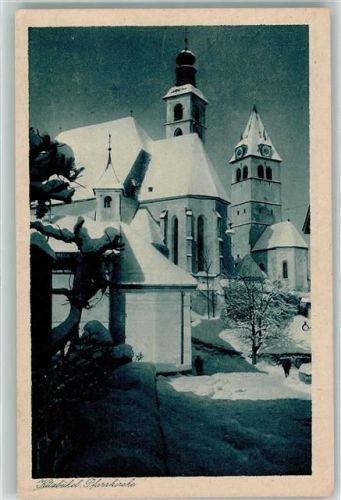 Kitzbühel Pfarrkirche Winter Schnee