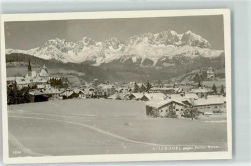 Kitzbühel Wilder Kaiser Kirche Berge Schnee