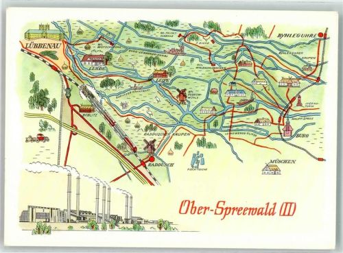 Lübbenau Ober Spreewald II Landkarte