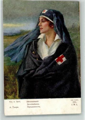 1916 Hingabe Krankenschwester sign.H.Tenre Salon de Paris Nr.2255