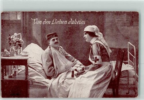 Rotes Kreuz verwundeter Soldat Von der Liebe daheim