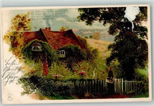 1904 Sonnenschein Postkarte Serie XIV Gedicht