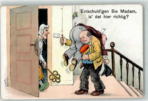 sign.WS Humor Entschuldgen Sie is det hier richtig WB SS Nr.397