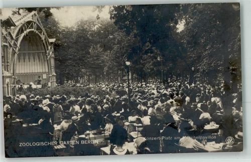 Tiergarten 1918 Konzert Platz Am Muschelpavillion