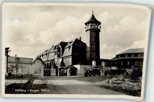 Klinovec Aussichtsturm Gasthaus Auto