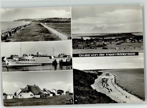 Neuendorf, Hiddensee Strand Hafen Ausflugsschiff