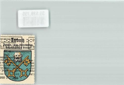 Trebnitz Vignette Wappen Königreich Preußen Prov.Niederschlesien