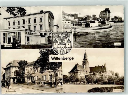 Wittenberge Bahnhof Bahnstraße Rathaus Hafen Oldtimer