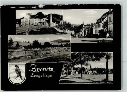 Zwönitz Markt Sommerbad Bahnhofstraße OT Niederzwänitz