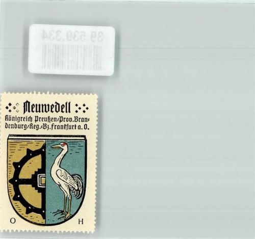 Neuwedell Wappen Neuwedell Königreich Preußen Prov.Brandenburg Reg.Bez. Frankfurt a.O.