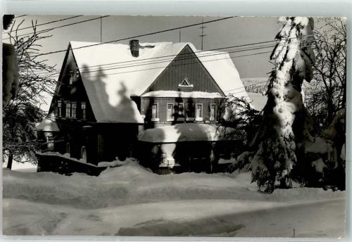 Carlsfeld Gasthaus Talsperre im Winter