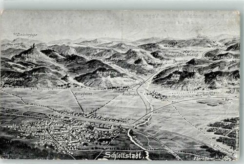 Selestat 1917 Weilertal Lebertal Umgebung Feldpost Infanterie Div.