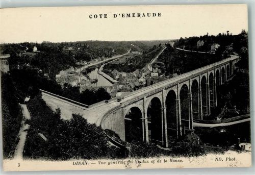 Dinan Blick zum Viaduc und zur Rance